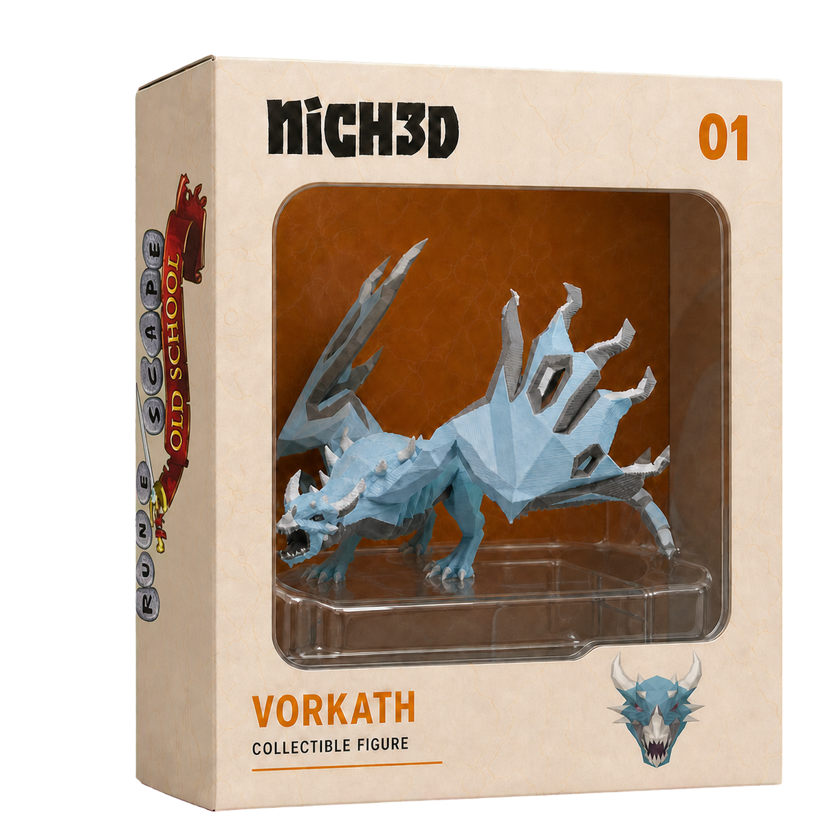Vorkath collectible figure in NICH3D packaging
